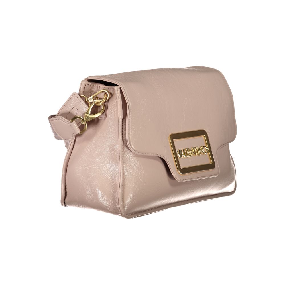 Beige leather shoulder bag showcasing Valentino Bags Pink Polyethylene Women Handbag