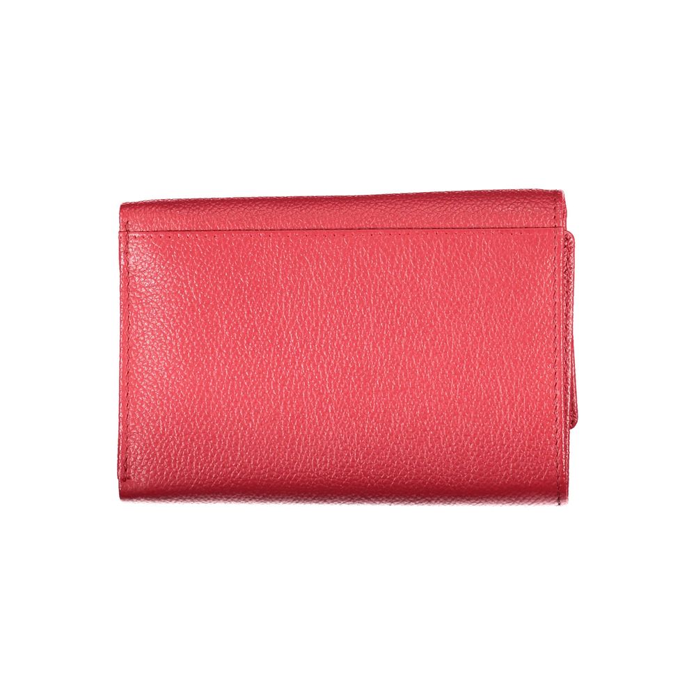 Valentino Bags Red Polyethylene Wallet showcasing a stylish red leather design