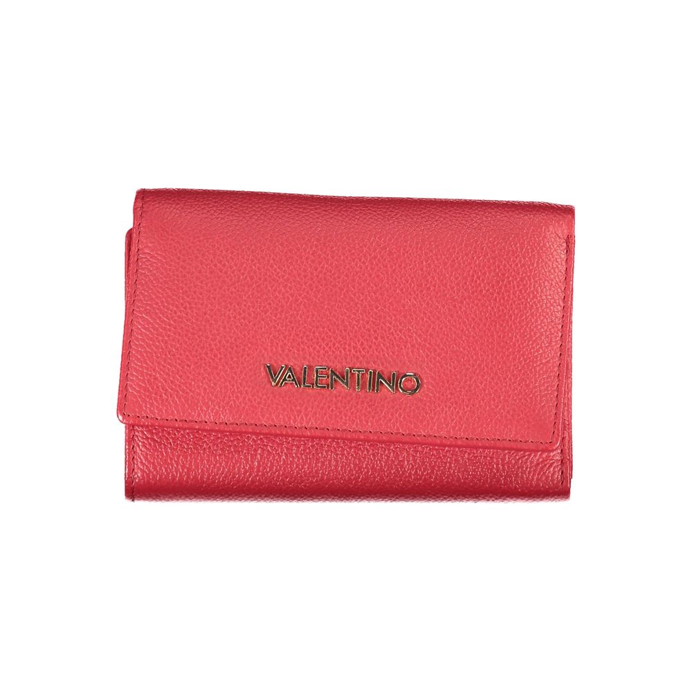 Valentino Bags Red Polyethylene Wallet showcasing stylish design and vibrant color