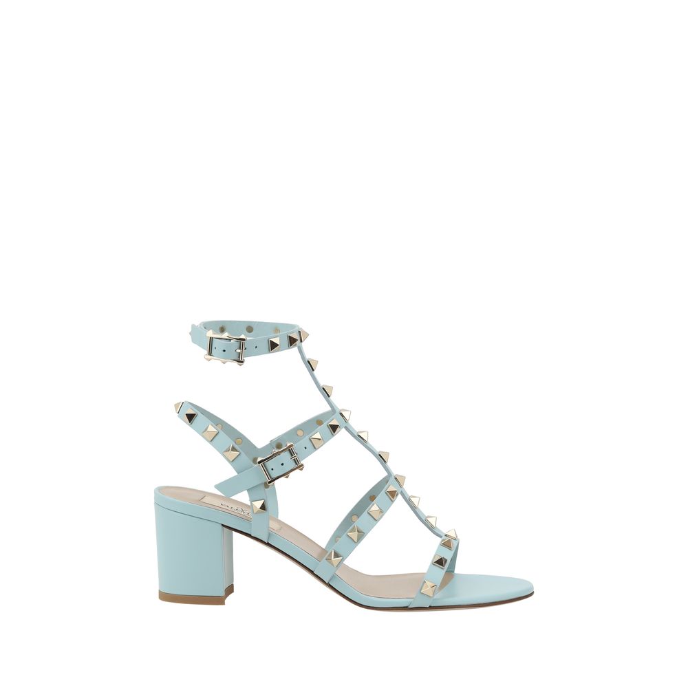 Light blue studded sandal from Valentino Garavani Rockstud Sandals collection