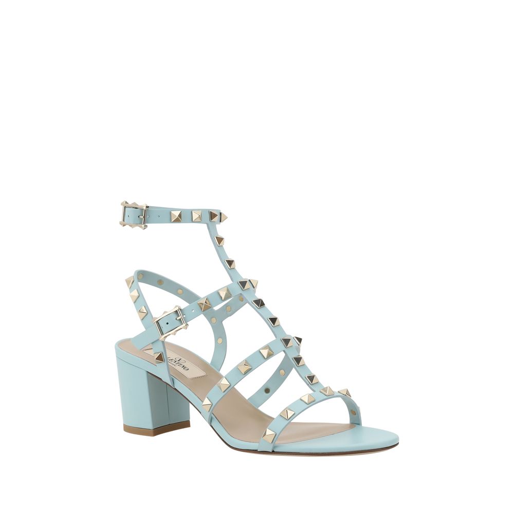 Light blue studded sandal from Valentino Garavani Rockstud collection