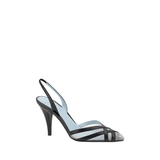 Black Valentino Garavani Slingback Pumps showcasing elegant design and sophistication