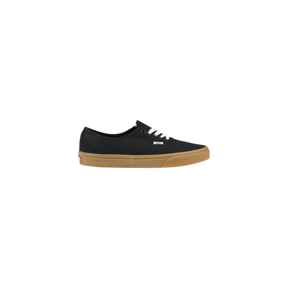 Vans Black Fabric Sneaker featuring a black canvas upper and gum sole design