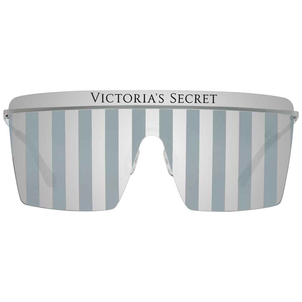 Striped Victoria’s Secret Silver Metal Sunglasses for stylish summer looks